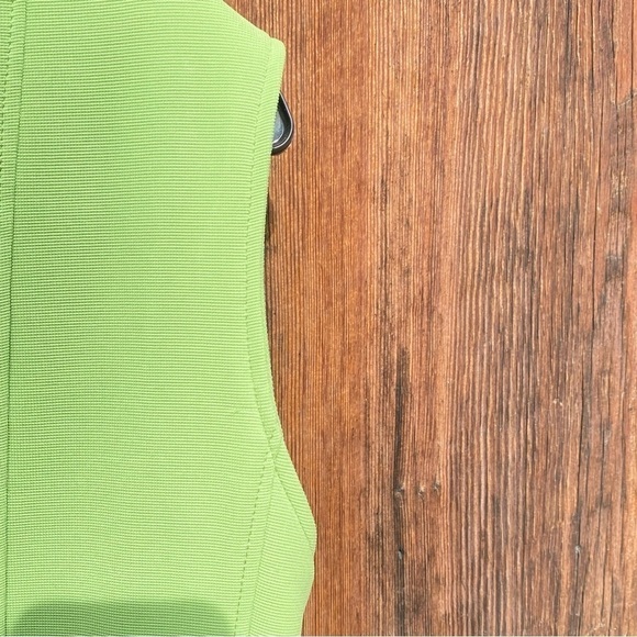 Vintage Leather Studded collar Vest in Chartreuse. Made by Your Wildest Dreams - Picture 9 of 12